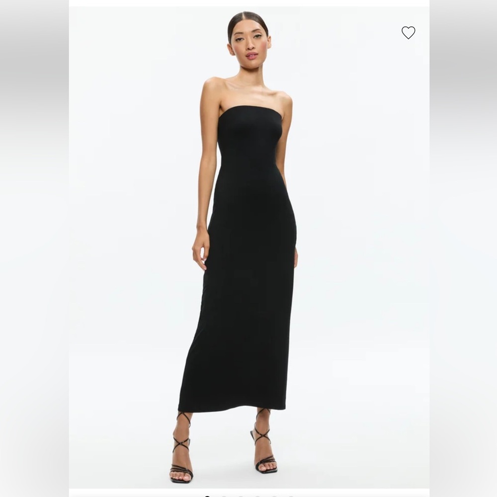 NWT Alice + Olivia Delora Strapless Maxi Black Size 6